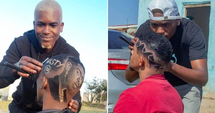 Meet the Barber Who Can Trim Any Portrait and Design on a Client’s Head, Many Wowed by His Artistry Skills